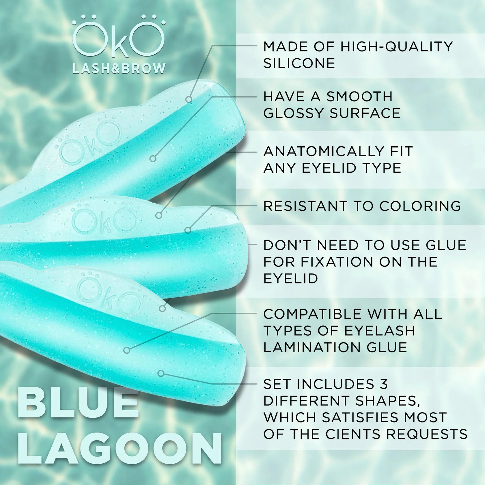 Silikonpads BLUE LAGOON