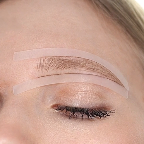 Wiederverwendbare Augenbrauen Sticker aus Silikon