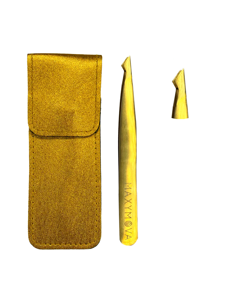 Augenbrauenpinzette gold